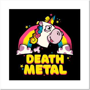 Death Metal Unicorn Posters and Art